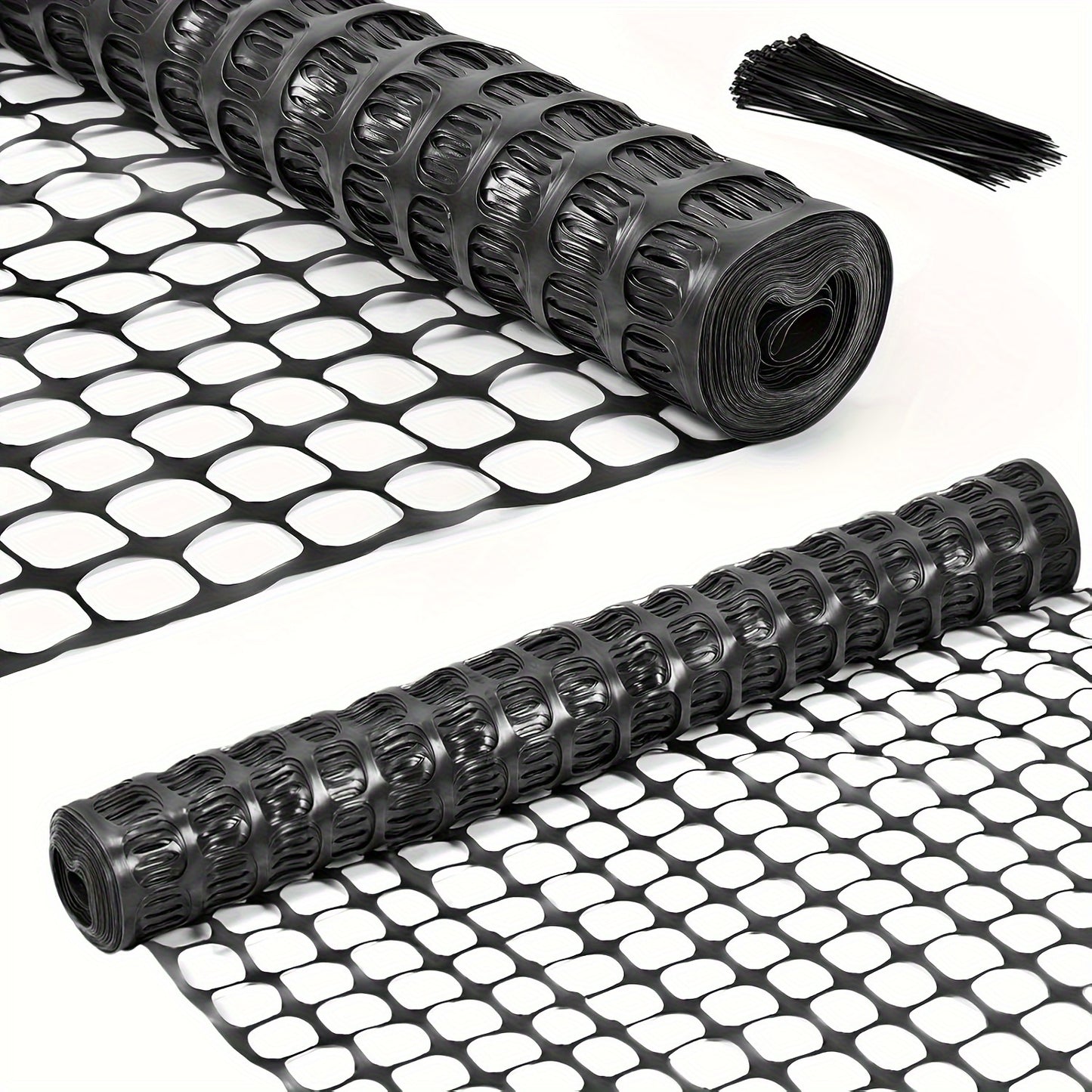 Orange Plastic Mesh Fence 4x100 Barrier Netting With Ties