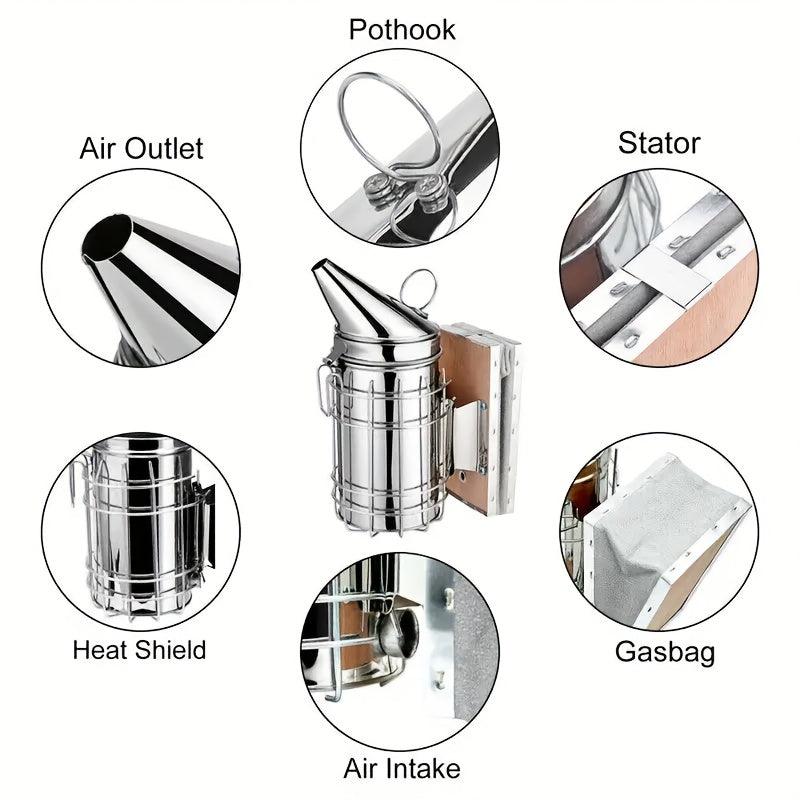 12PCS Beekeeping Supplies Starter Kit with Gloves and Tools