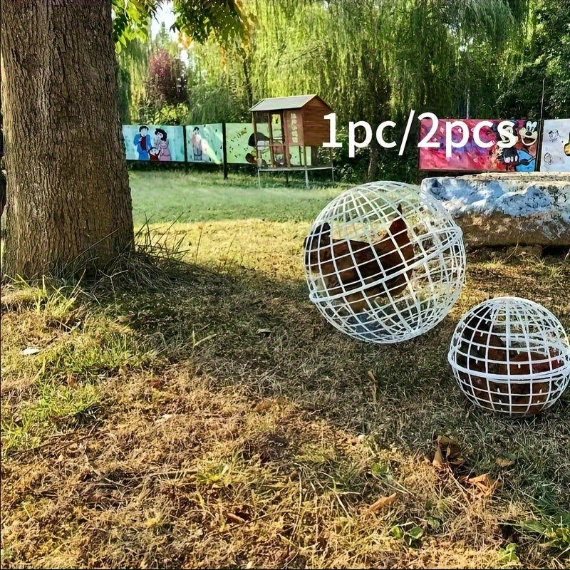 Portable Rolling PVC Chicken Coop Ball for Backyard Use