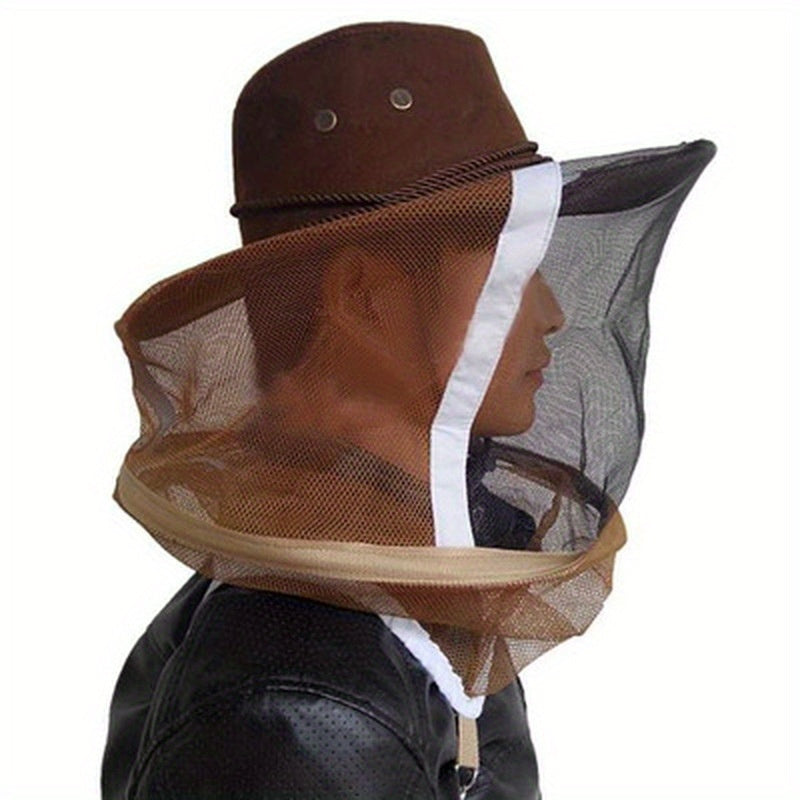 Beekeeper Protective Hat with Detachable Mesh Veil and Brim