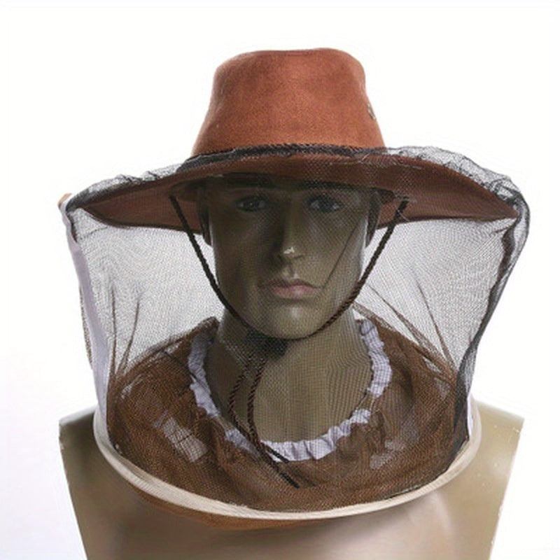 Beekeeper Protective Hat with Detachable Mesh Veil and Brim