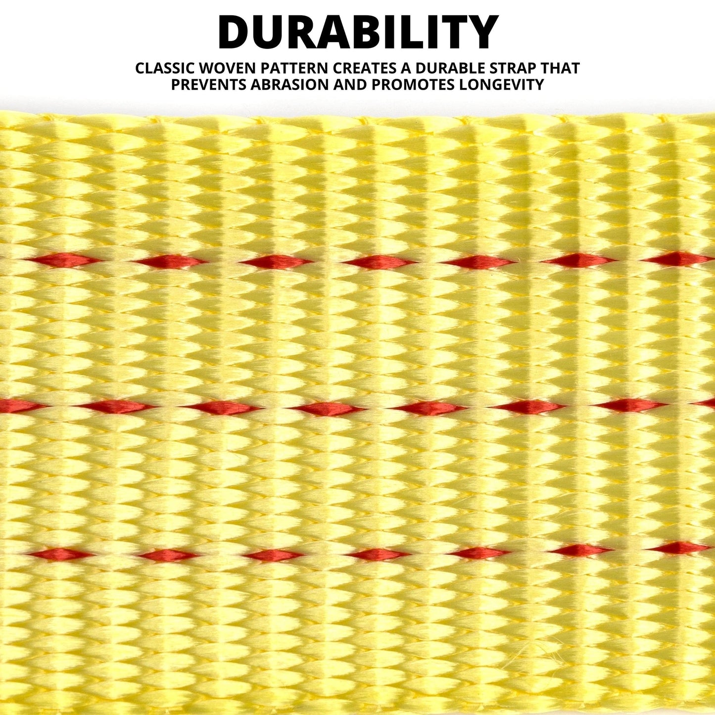 Heavy Trailer Winch Strap 20 Foot 2 Inch Load Capacity Yellow