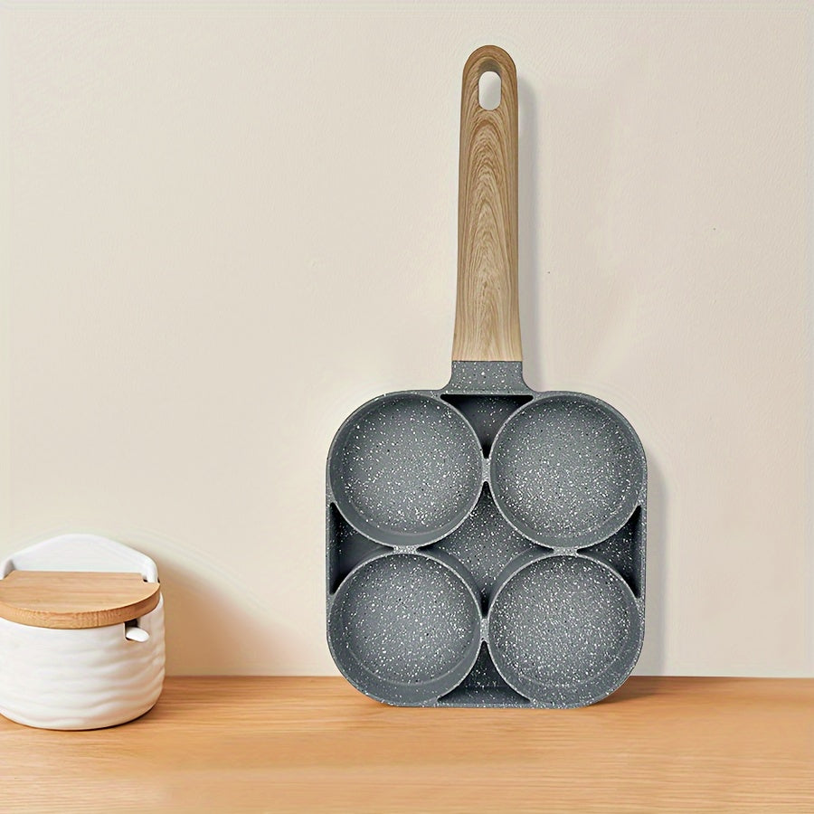 Premium Non Stick Breakfast Skillet with Wooden Handle
