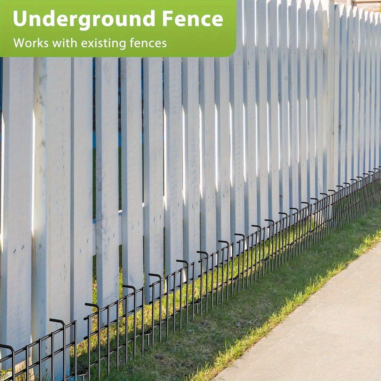 Metal Dog Barrier Fence 25 Panels Garden Border Containment