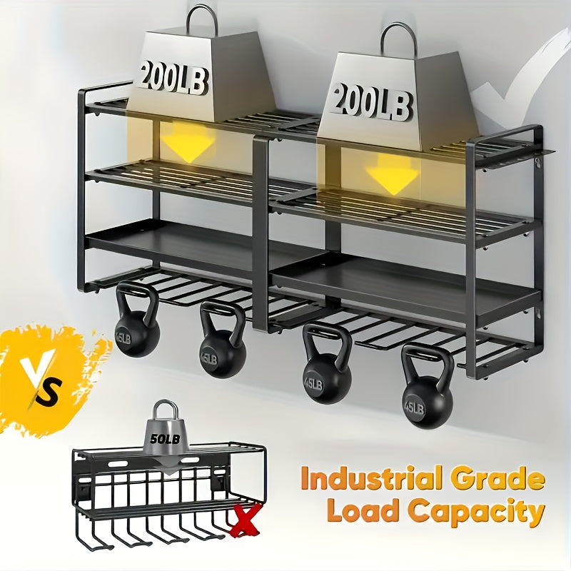 Heavy Duty Metal Power Tool Storage Rack With Charging Station