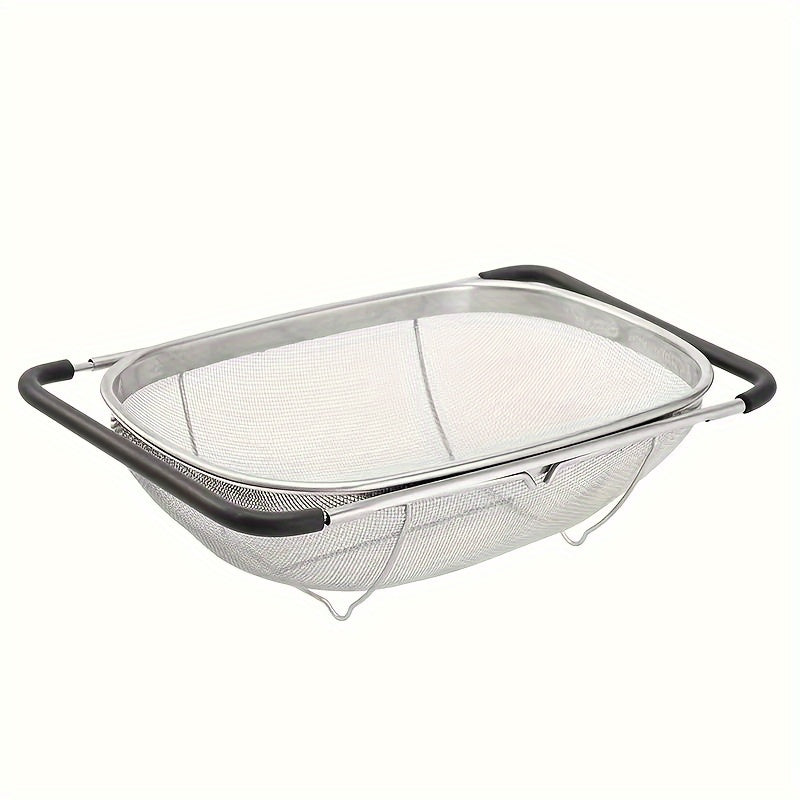 Expandable Stainless Steel Filter with Fine Mesh for Kitchen
