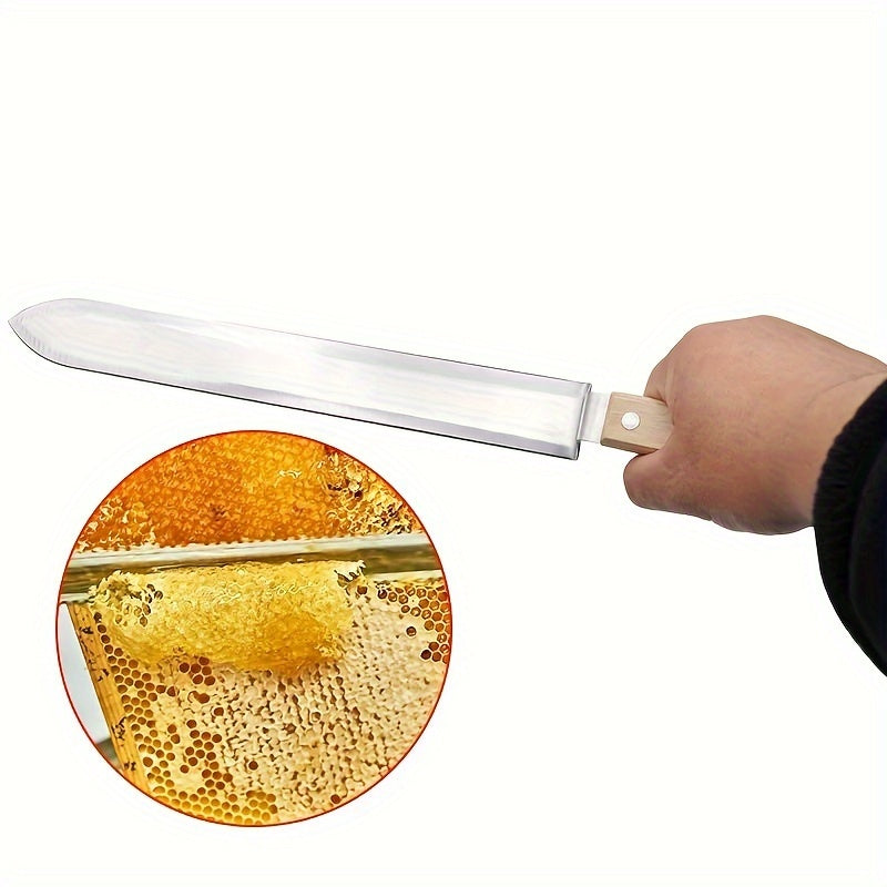 Three Piece Stainless Steel Beekeeping Tool Set with Knife