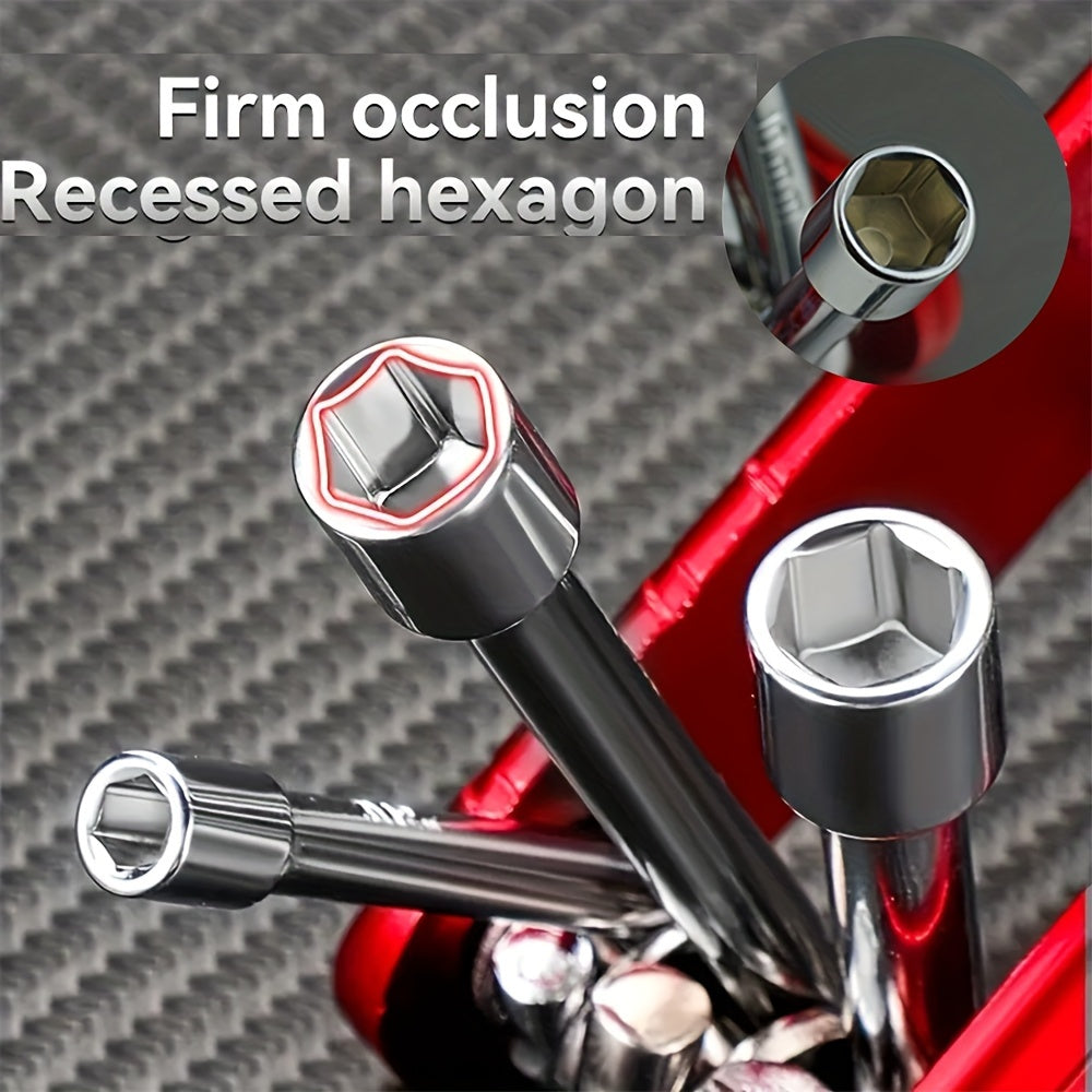 Deximro 6 Piece Compact Hexagon Socket Wrench Set