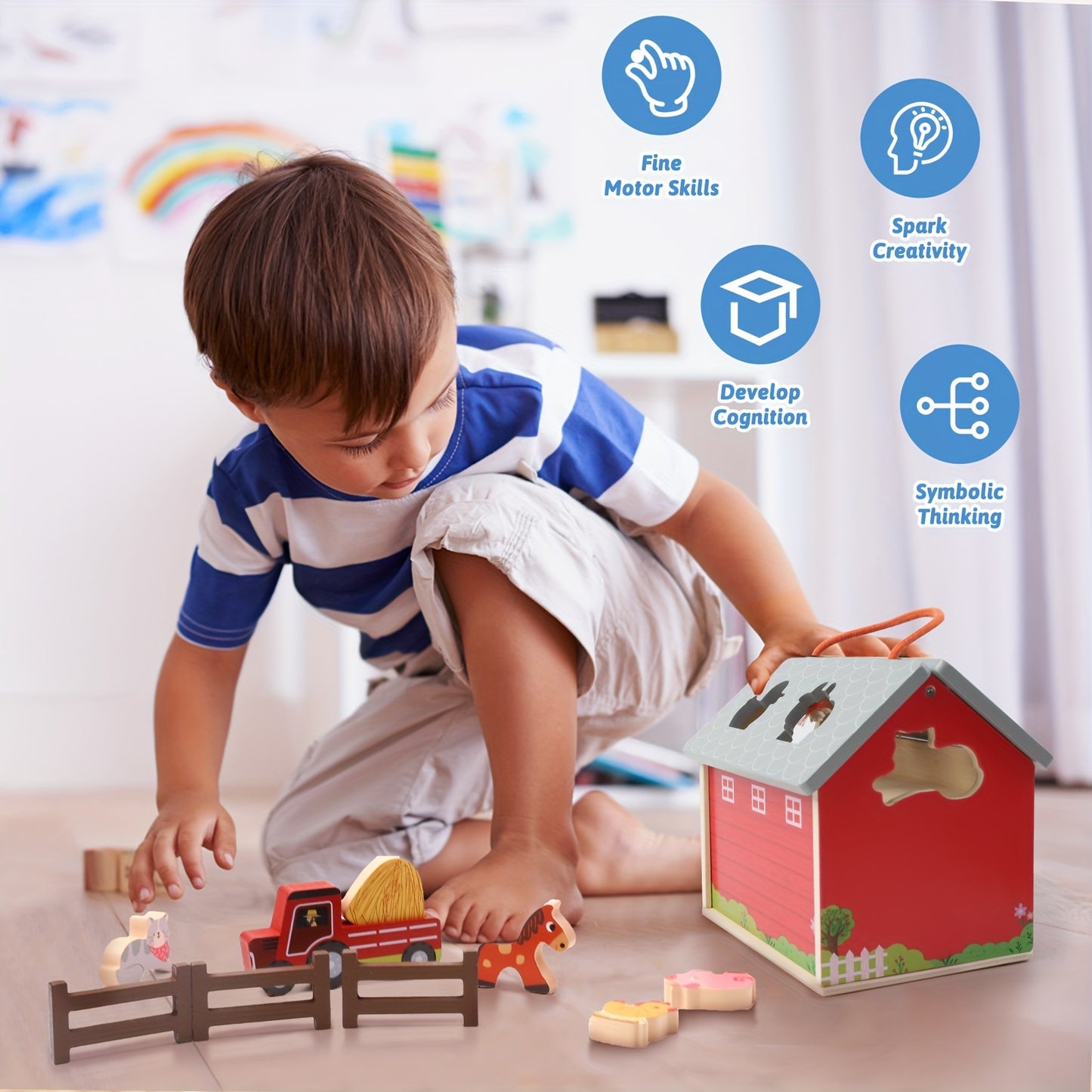 Wooden Farm Sorting Toy