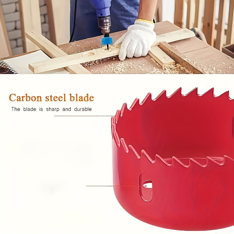 11 Piece Carbon Steel Woodworking Hole Saw Drill Bit Set