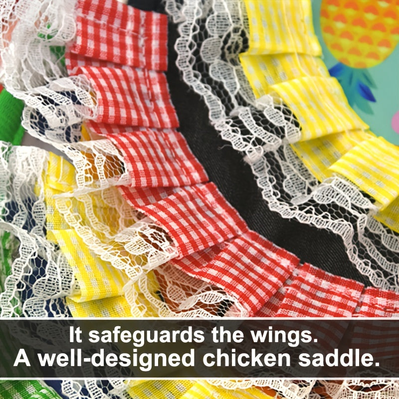Plaid Chicken Saddles 4 Pack Soft Hen Aprons