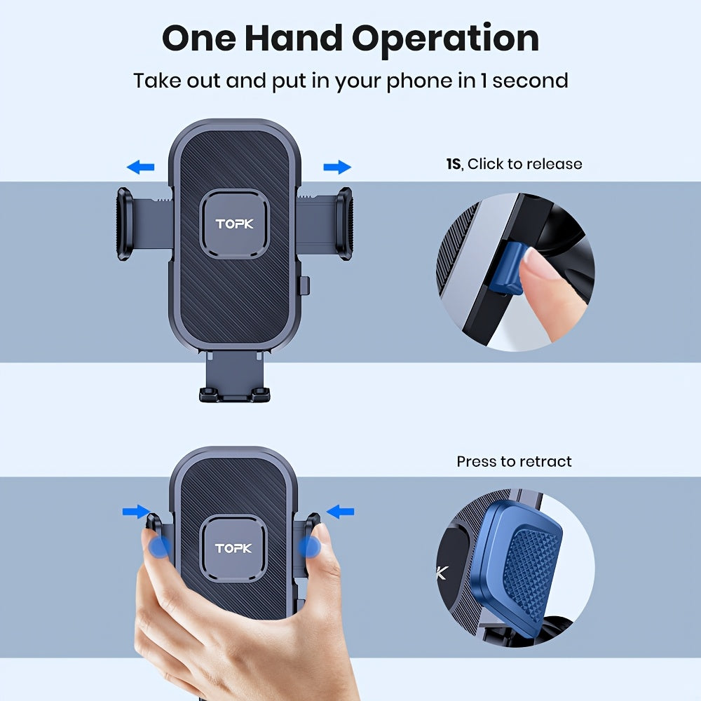 TOPK Universal Car Phone Holder Mount for Dashboard Use