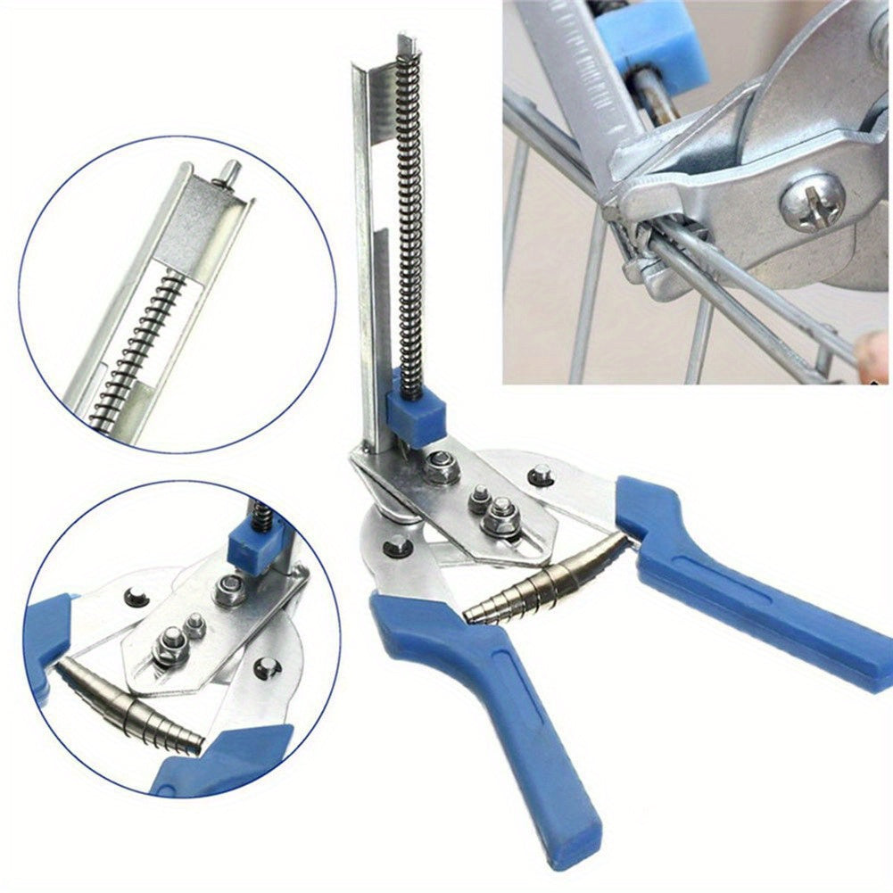 Pet Cages Fencing Hog Ring Pliers with 600 Pieces M Clips Home Garden Repair Tools