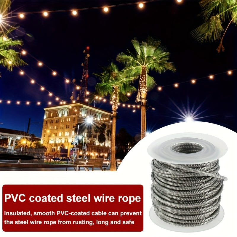 PVC Coated 304 Stainless Steel Heavy Duty Cable Rope Roll
