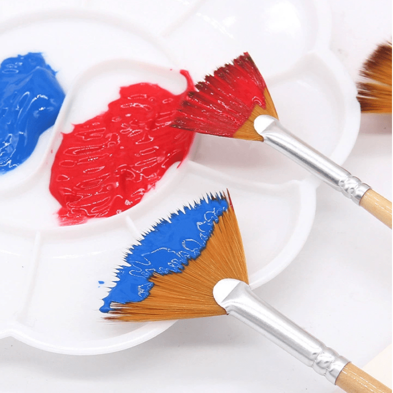 32 Piece Nylon Brush Set for Acrylic Oil and Watercolor Painting