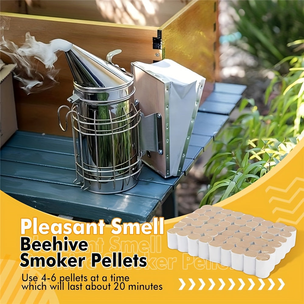 108 Packs Natural Bee Smoker Pellets for Easy Beekeeping Fuel