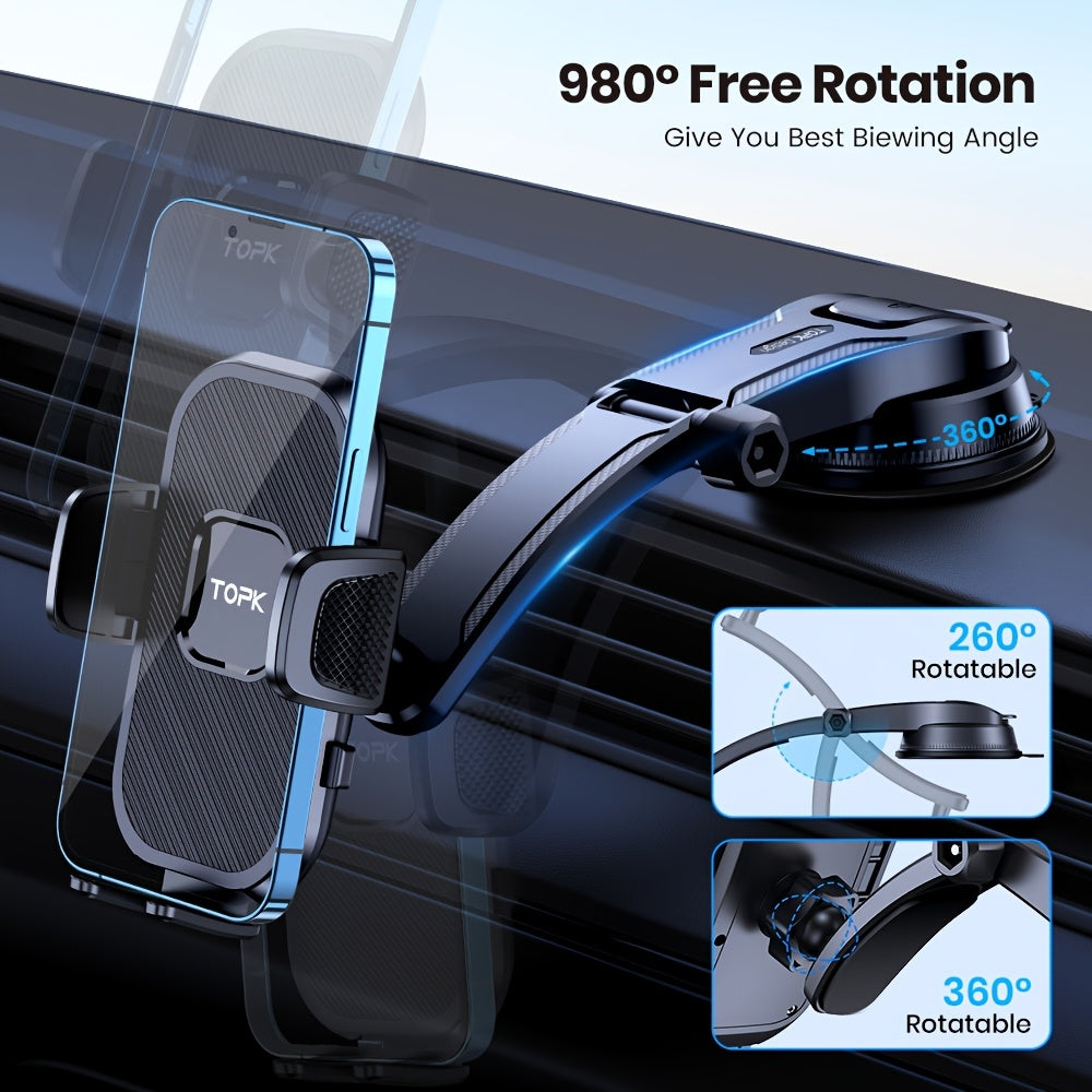 TOPK Universal Car Phone Holder Mount for Dashboard Use