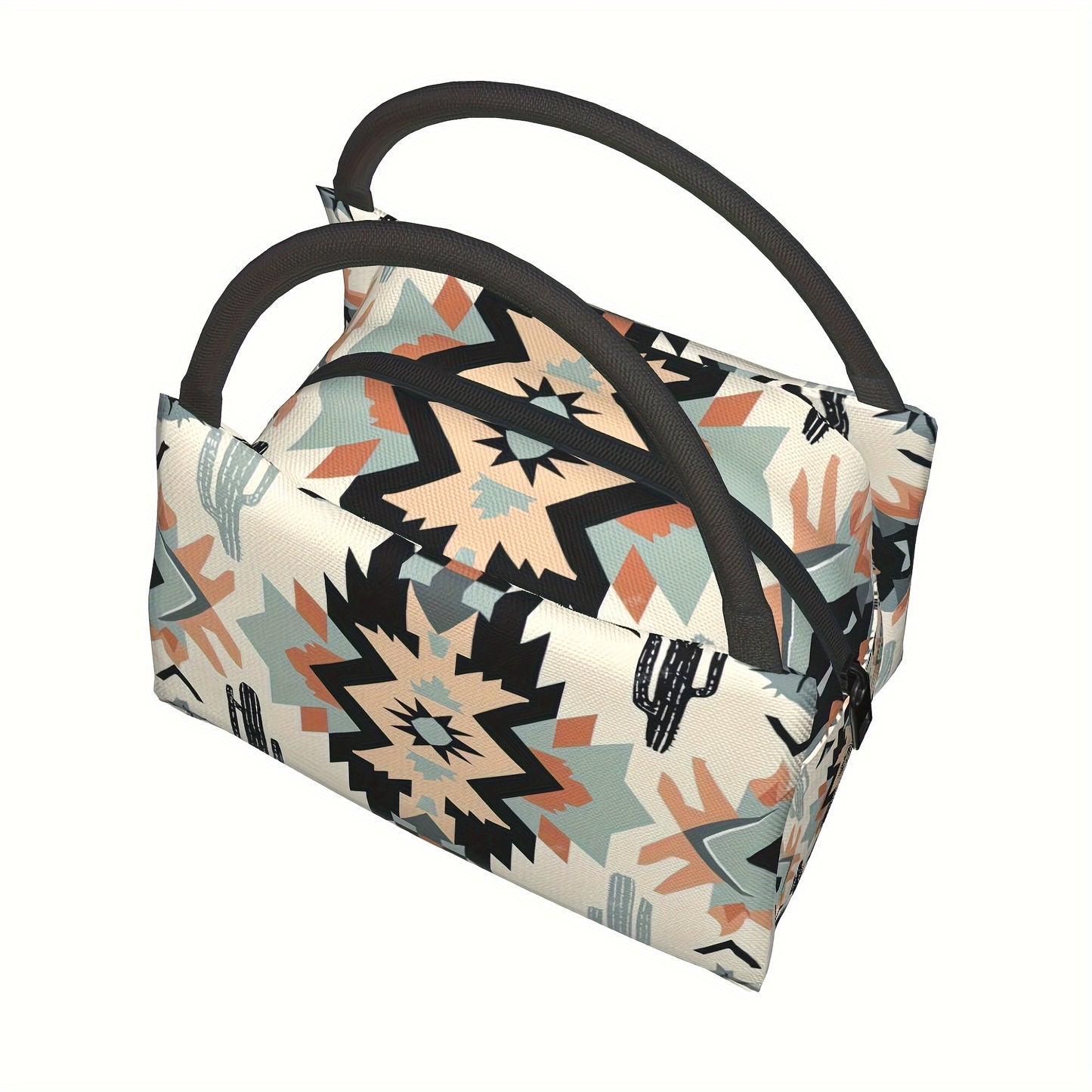 Bohemian Pattern Portable Insulated Cooler Bag for Outdoors