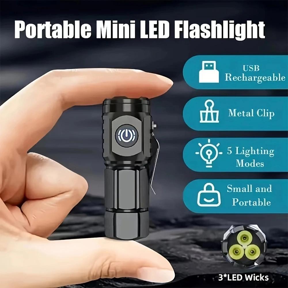Buy One Get One Free Mini Rechargeable LED Flashlights