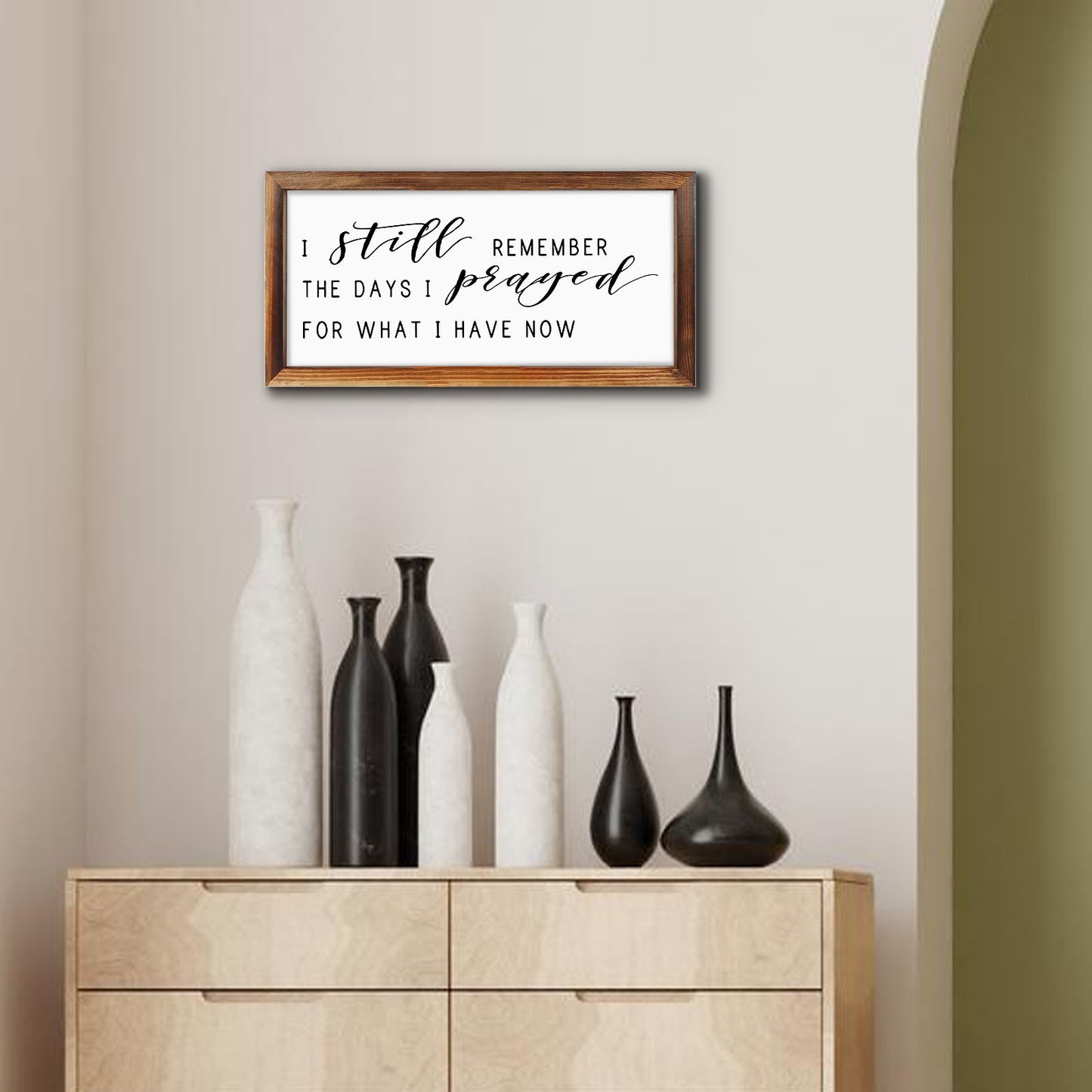 Rustic Farmhouse Wooden Wall Art Inspirational Quote Plaque
