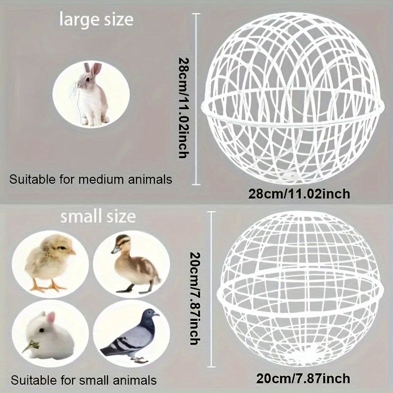 Portable Rolling PVC Chicken Coop Ball for Backyard Use