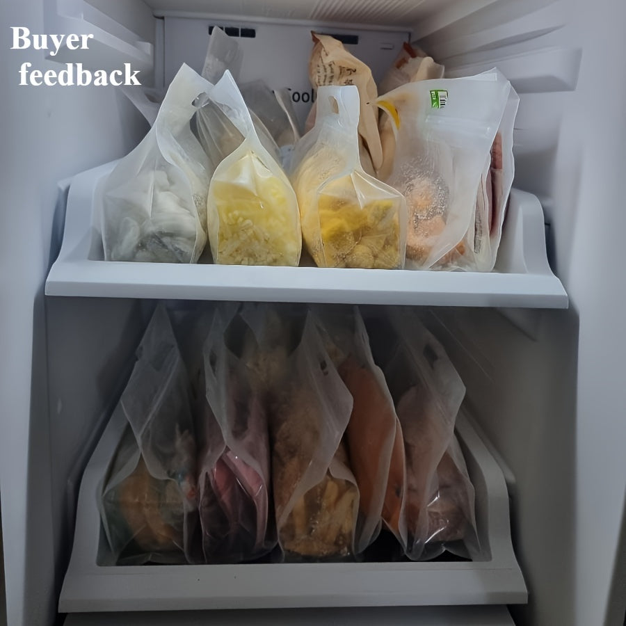 50 Pcs Reusable Self Sealing Food Storage Bags for Kitchen