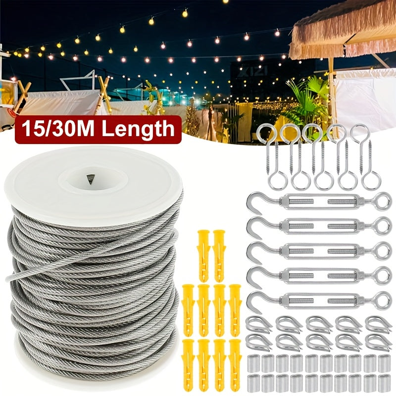 PVC Coated 304 Stainless Steel Heavy Duty Cable Rope Roll