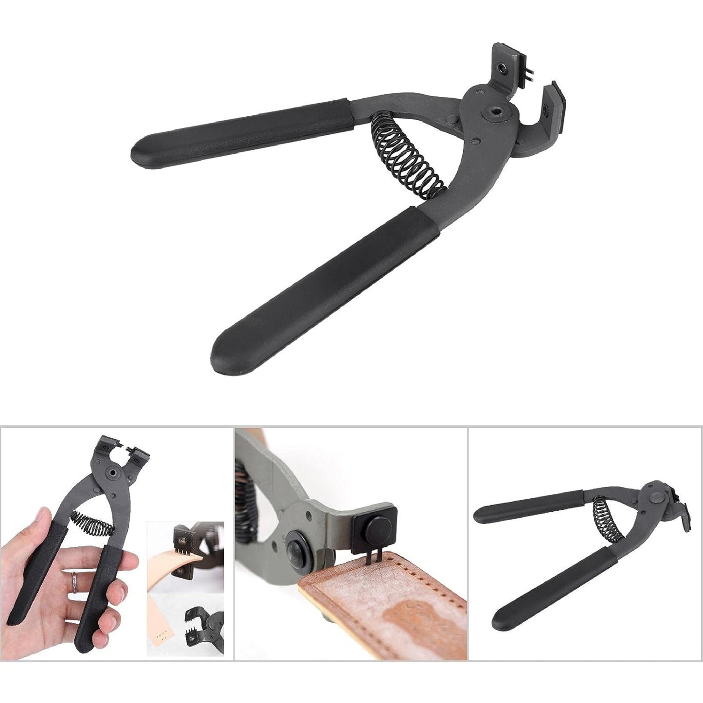 Leather Silent Pliers Carbon Steel Diamond Cutting Tool for Belts Wallets Saddles and Fabrics