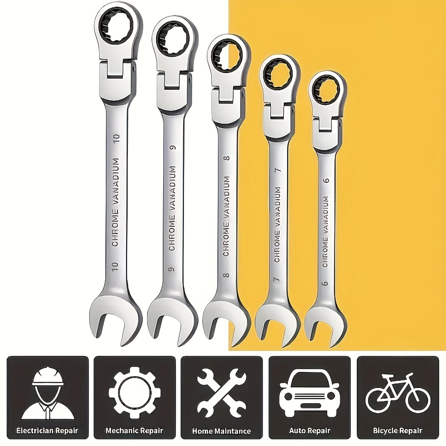 Dynamic Ratchet Wrench Dual-Purpose Tool for Auto Repair