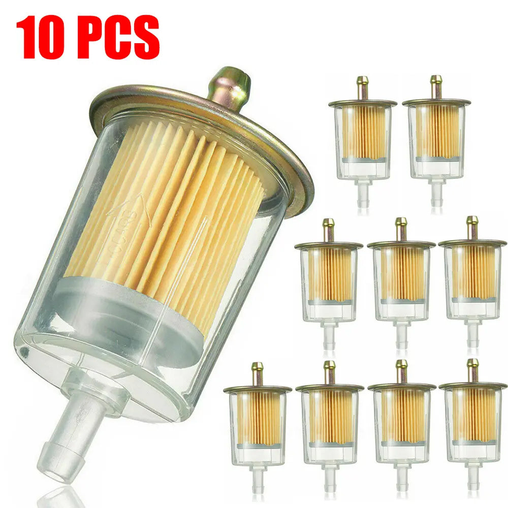 10 Pack Universal Fuel Filters for Tractors Cars and Trucks