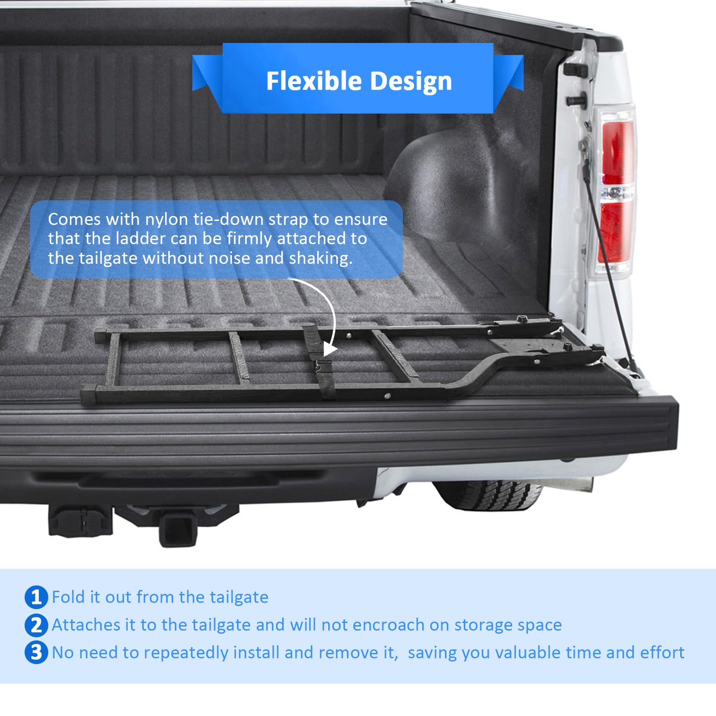 Foldable Heavy Duty Steel Ladder