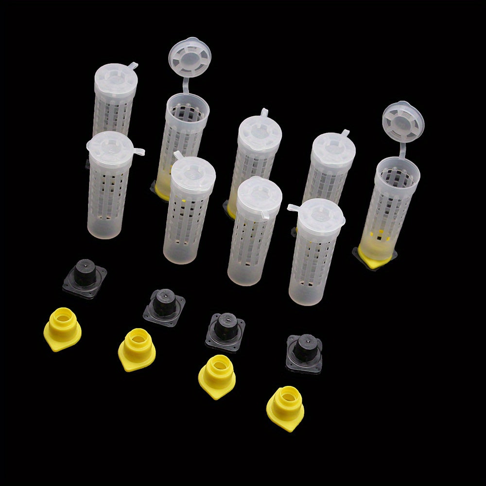 10 Pack Beekeeping Plastic Queen Rearing Cage Cups Tools