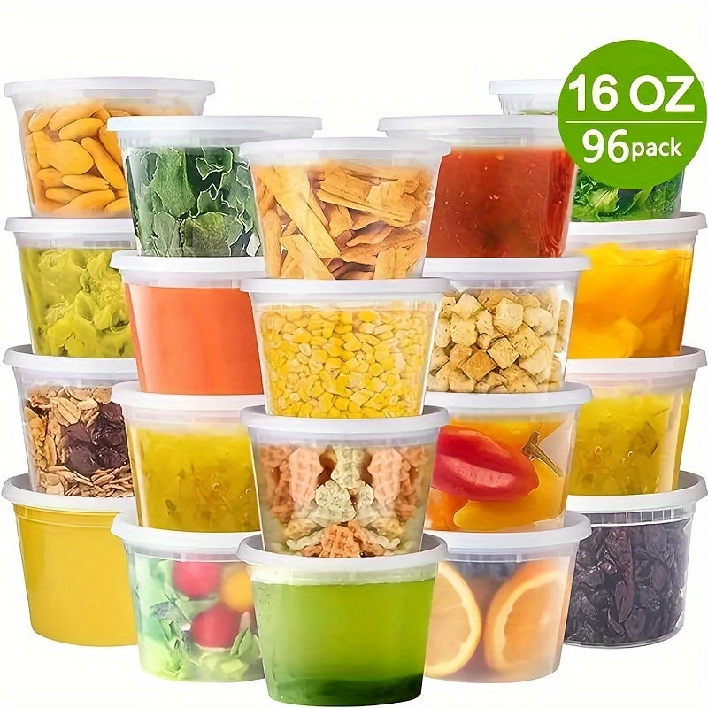 Airtight Plastic Food Containers Set for Meal Prep and Storage