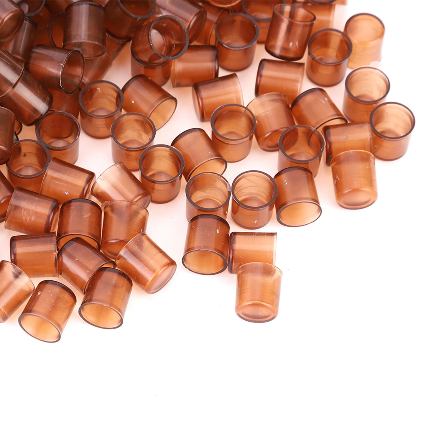 1000PCS Beekeeping Queen Cell Brown Plastic Bee Feeding Tools