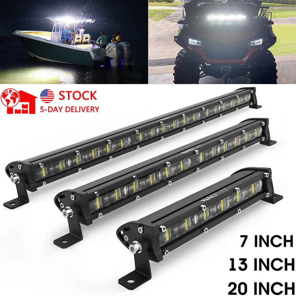 LED Light Bar 8" 14" 20" inch