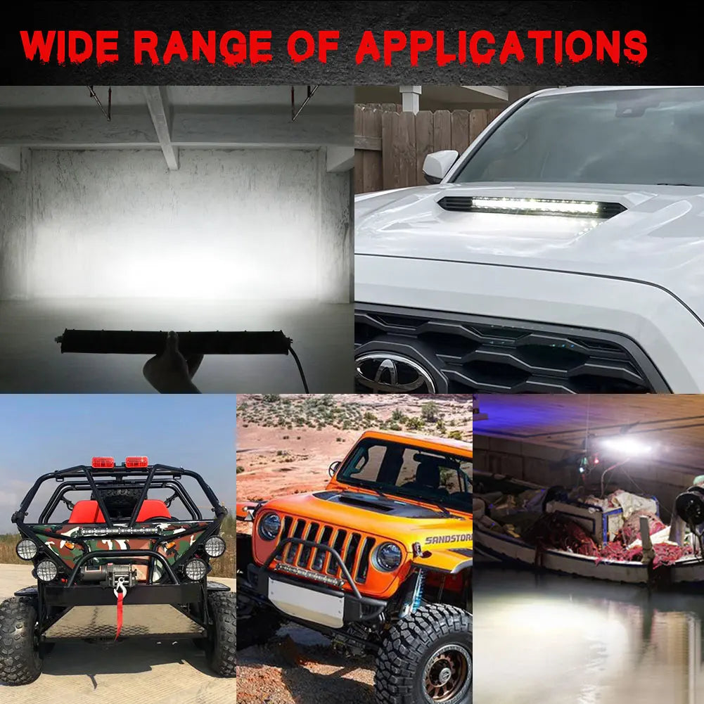 LED Light Bar 8" 14" 20" inch