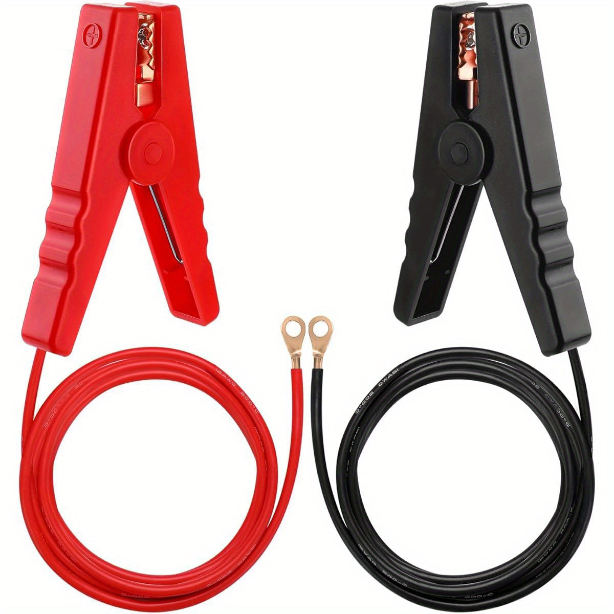 3.3 FT Electric Fence Wire Connect Solar Electric Fence Charger Fencing System Electric Fence Copper Wire with Alligator Clip for Electric Fence Energizer Farm Fence