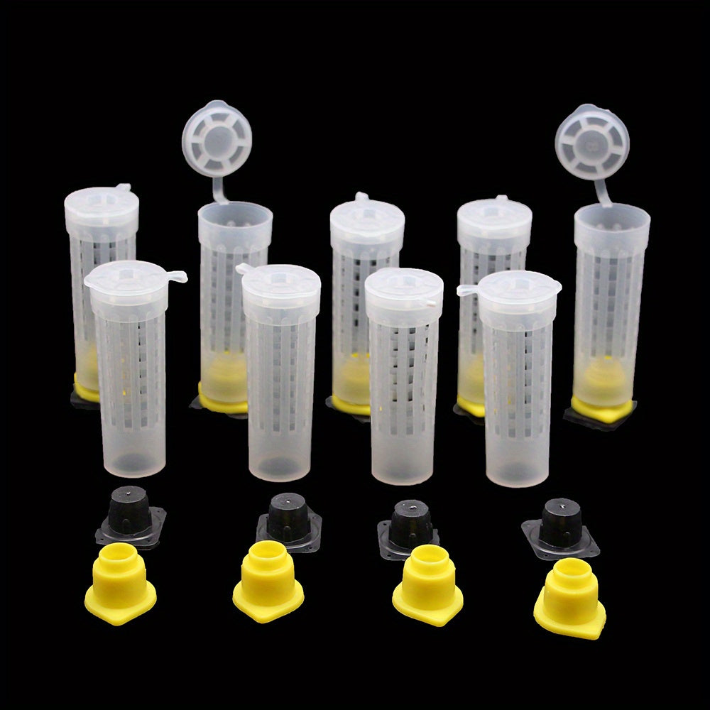 10 Pack Beekeeping Plastic Queen Rearing Cage Cups Tools