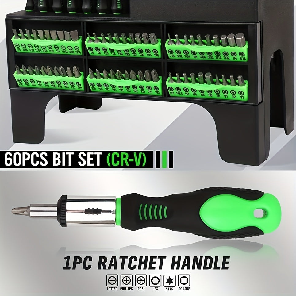 Premium 131 Piece Magnetic Screwdriver Set for Men