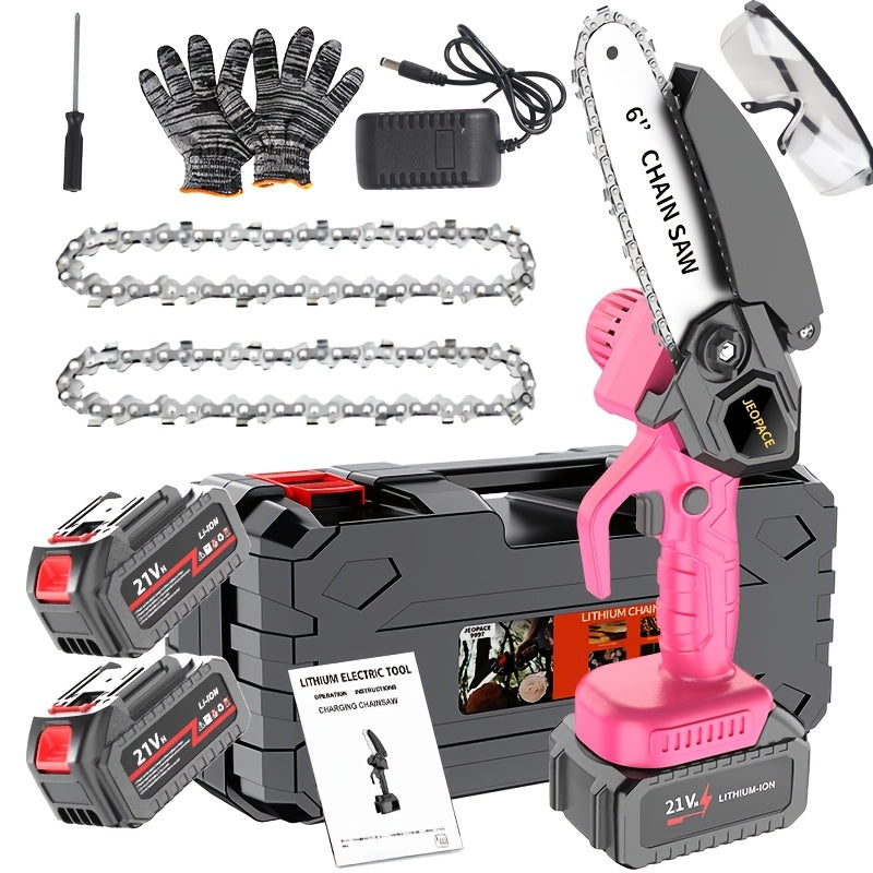 Mini Cordless Chainsaw 6 Inch Handheld Electric Pruner