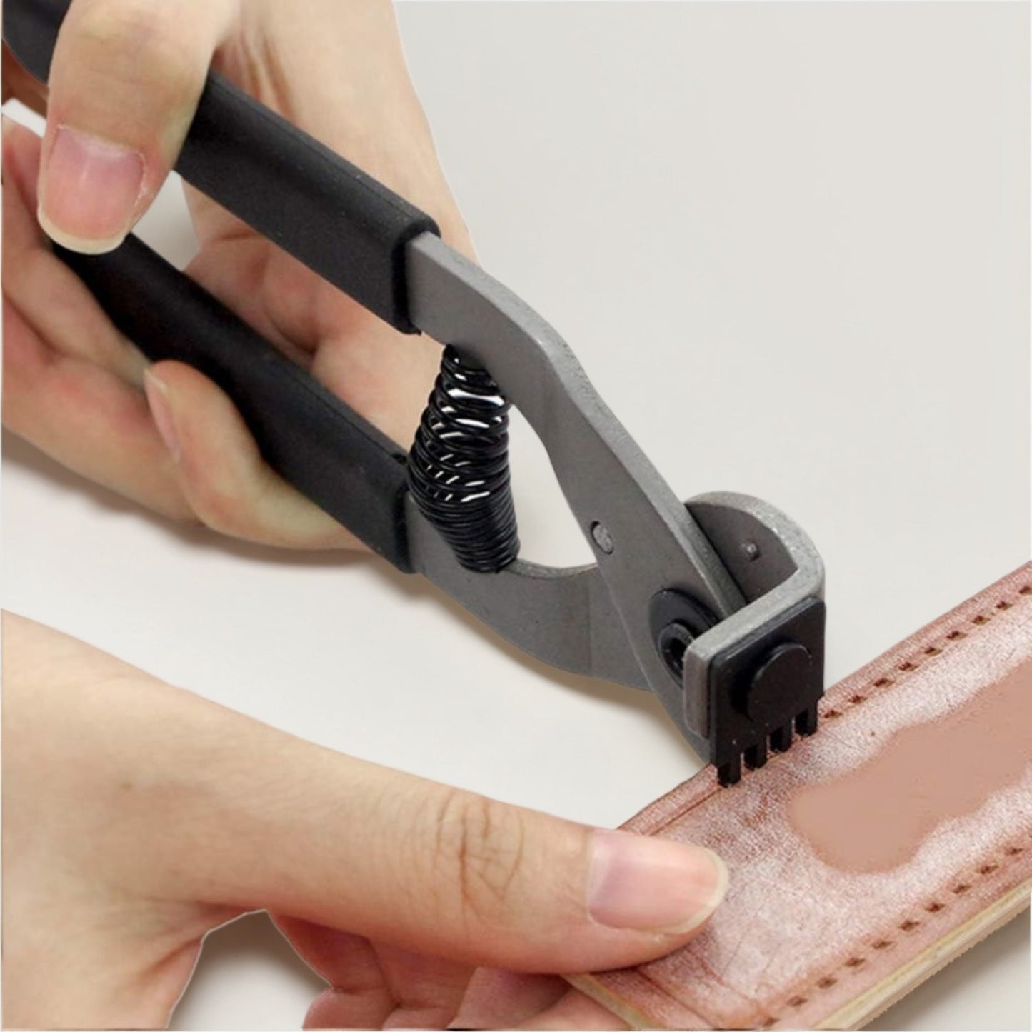 Leather Silent Pliers Carbon Steel Diamond Cutting Tool for Belts Wallets Saddles and Fabrics
