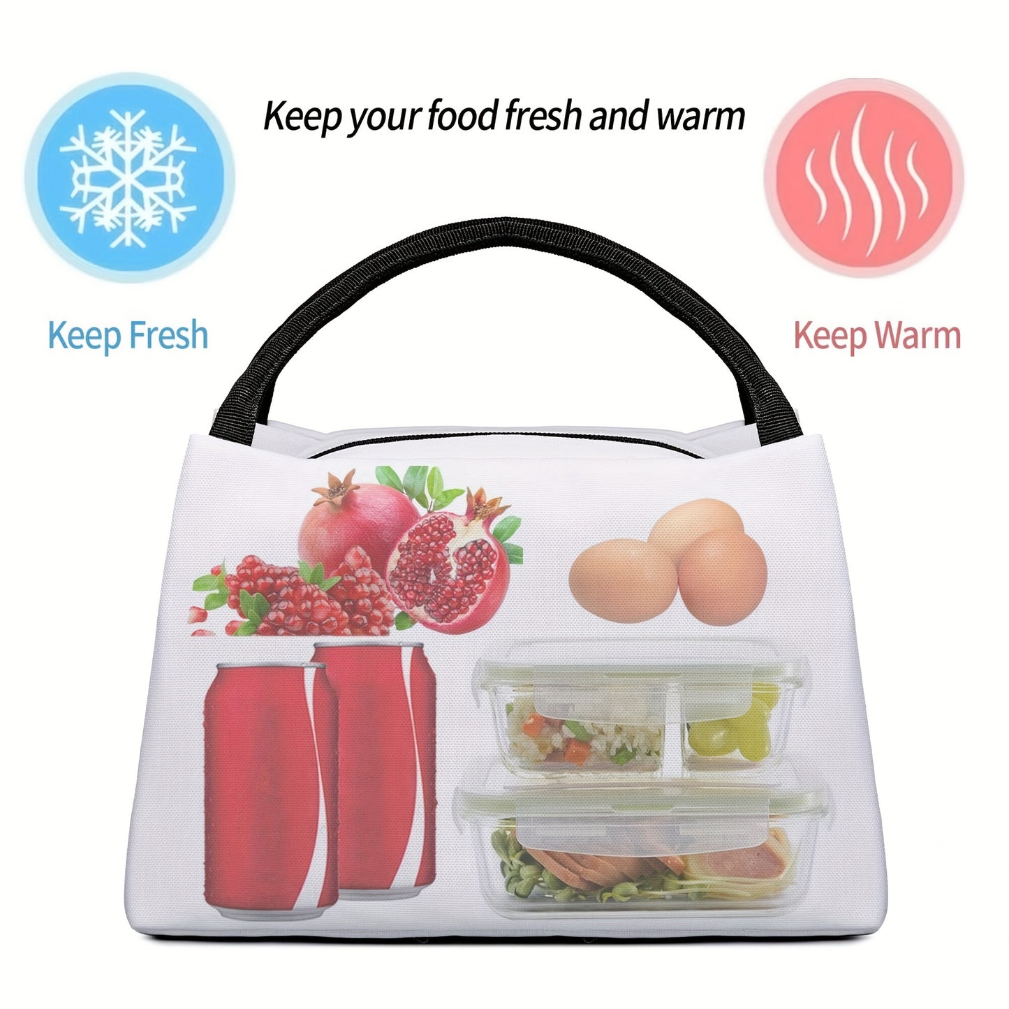 Stylish Brown Geometric Insulated Cooler Bag for Outdoor Fun