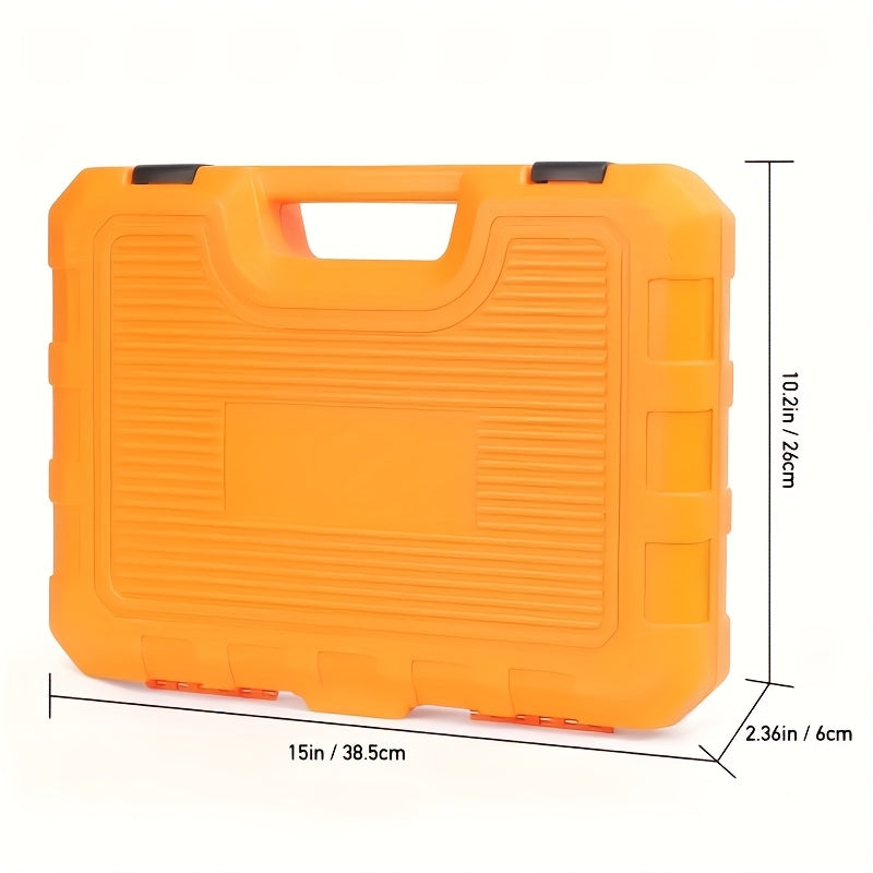 Chrome Vanadium Steel Impact Sleeve Tool Set 53 Pieces