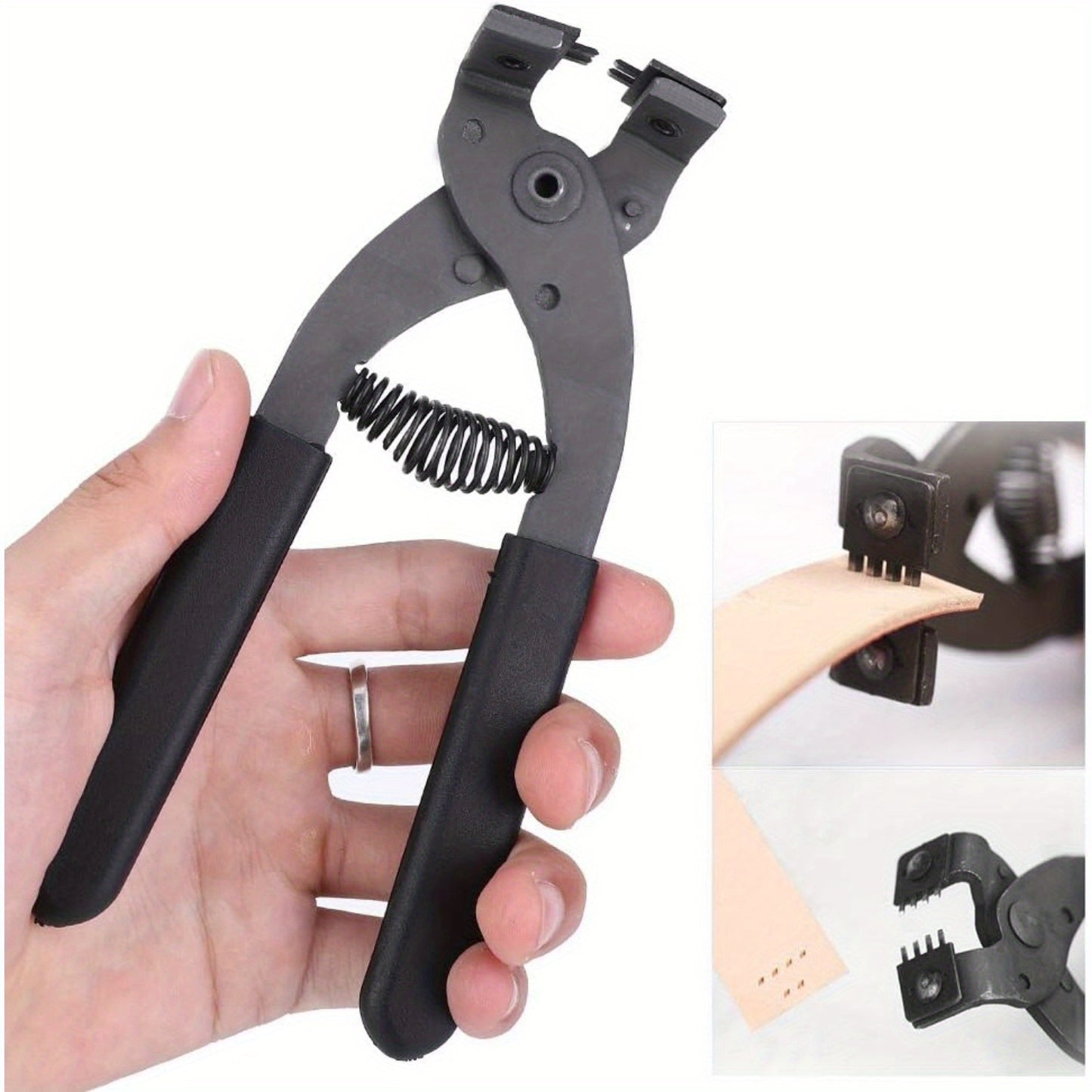 Leather Silent Pliers Carbon Steel Diamond Cutting Tool for Belts Wallets Saddles and Fabrics