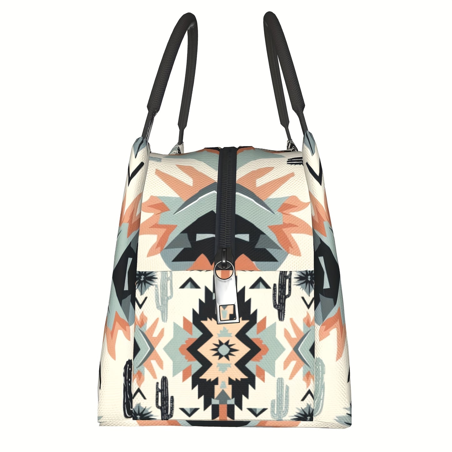 Bohemian Pattern Portable Insulated Cooler Bag for Outdoors