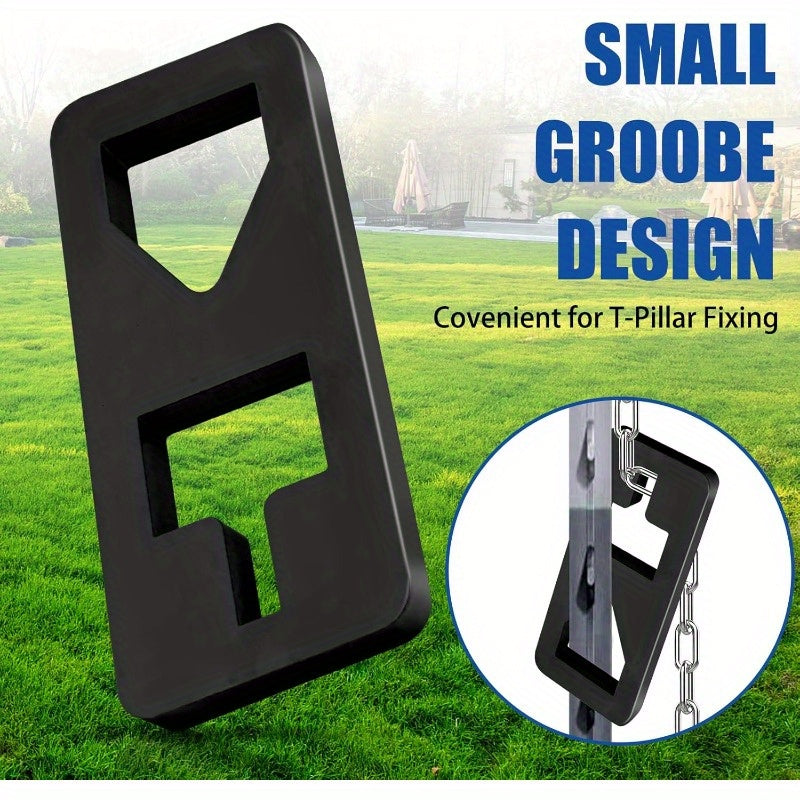 Heavy Duty T Post Puller for Tractors Adjustable Chain and S Hook System Ergonomic Handle for Effortless T Post Removal Farm Garden Fencing Accessories Black Agricultural Support Sturdy Construction