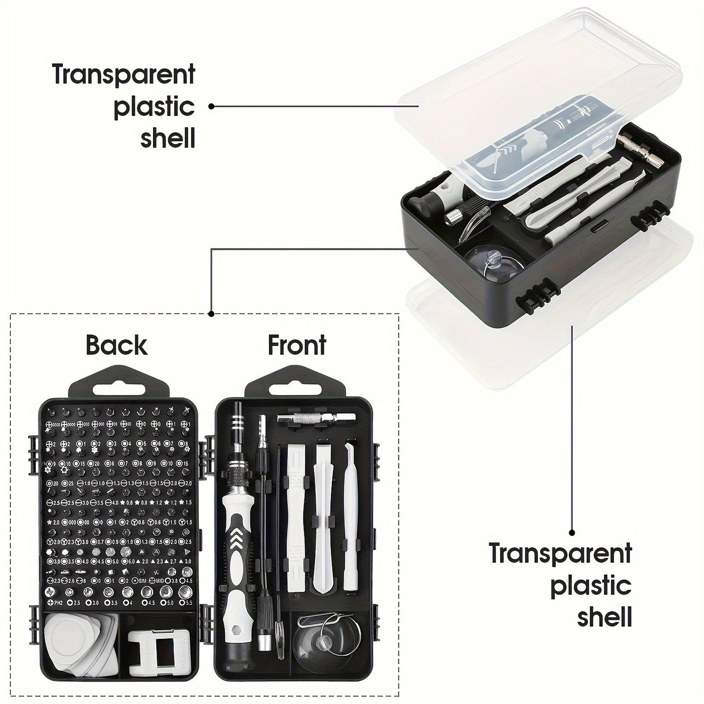 115 in 1 Upgrade Screwdriver Set with Strong Magnetic Bits