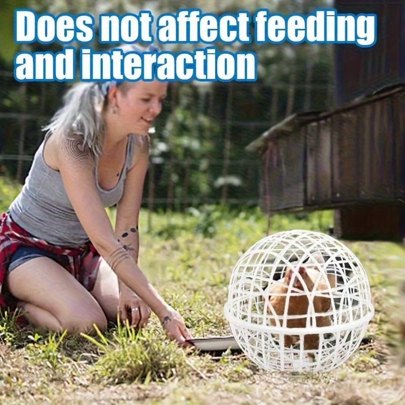 Portable Rolling PVC Chicken Coop Ball for Backyard Use