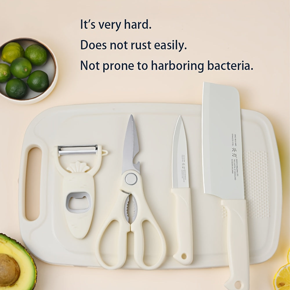 Portable Kitchen Knife Set With Chopping Board For Camping