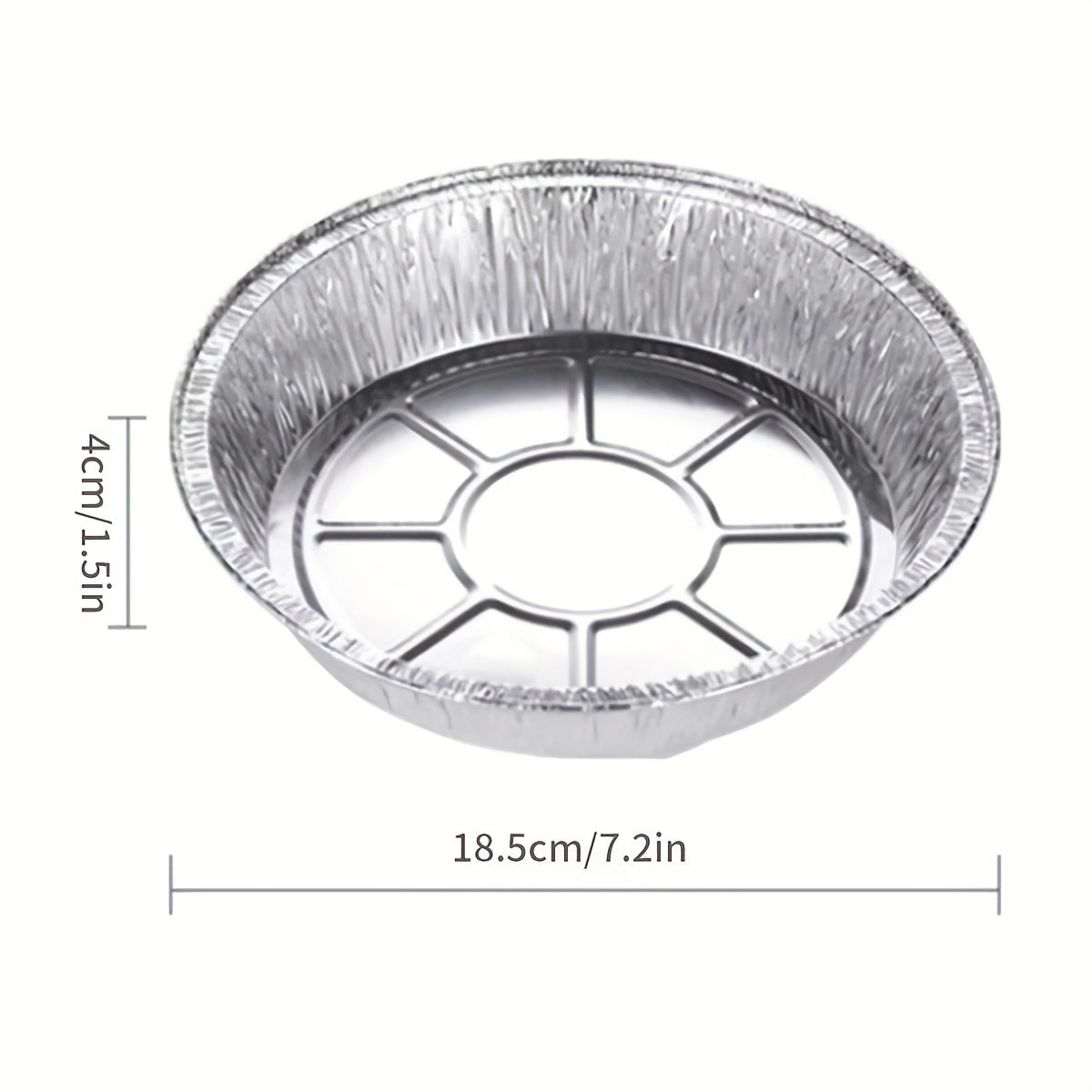 40 Pack Round Aluminum Foil Pans with Clear Lids for Baking